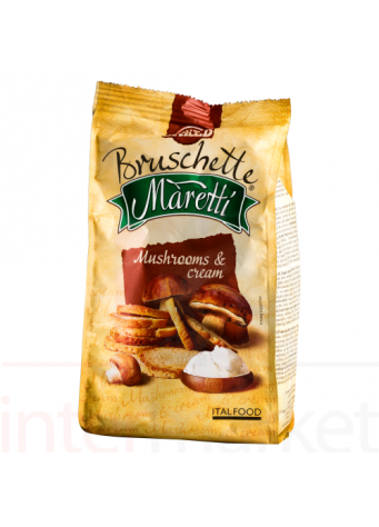 Duonos traškučiai Bruschette Maretti grybų ir grietinėlės skonio 70g